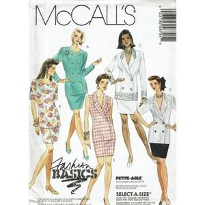 McCalls‎ Sewing Pattern 5879 Two Piece Dress Misses Size 8-12